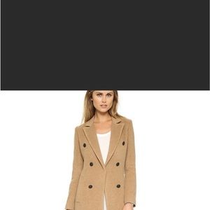 Rag & Bone Faye Camel coat knee lenght size 2 double breasted.